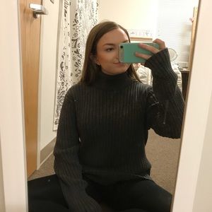 calvin klein oversized gray sweater